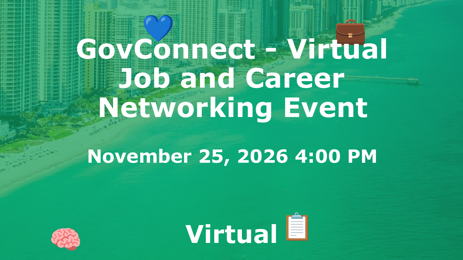 GovConnect - Virtual Job and Career Networking Event event image